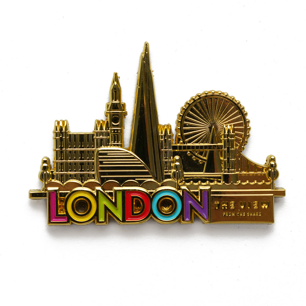Skyline Brights London Magnet - Gold